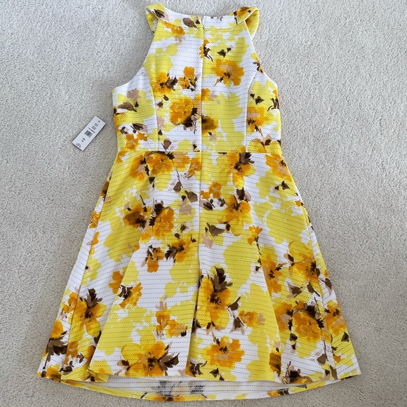 Yellow Flowered Dress - Picture 2 of 4